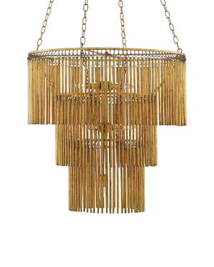 Mantra Chandelier In Gold Leaf