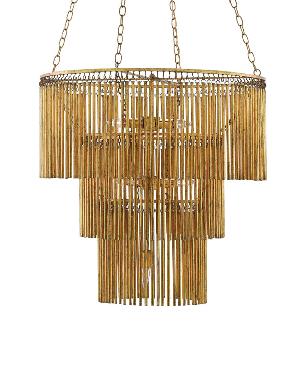 Mantra Chandelier In Gold Leaf