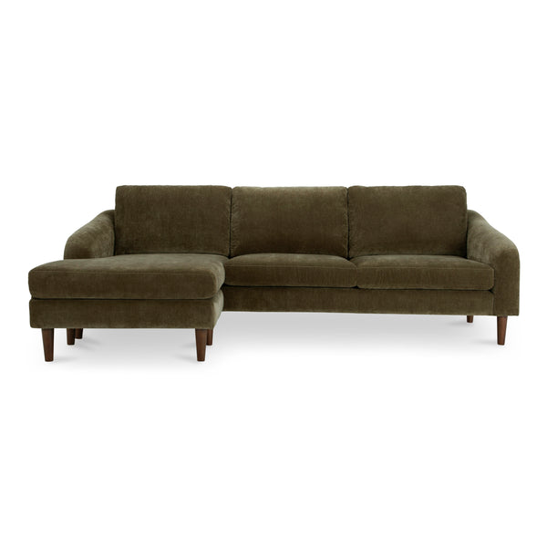 Quinn Sectional Cedar Green with Reversible Chaise
