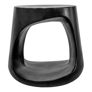 Moe's Rothko Outdoor Stool in Black Concrete