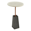 Moe's Dawn White Marble Accent Table
