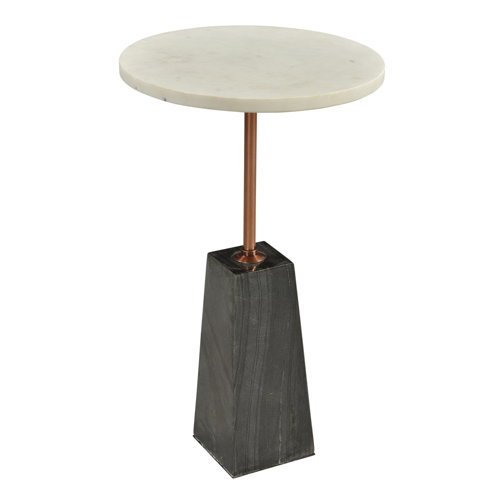 Moe's Dawn White Marble Accent Table