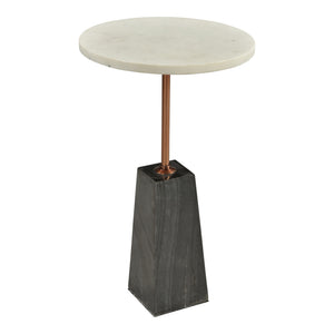 Moe's Dawn White Marble Accent Table
