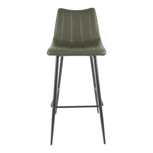 Moe's Alibi Barstool Set of Two in Dark Green