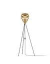 Conia Brass 57" Tripod Floor Lamp with Black Base