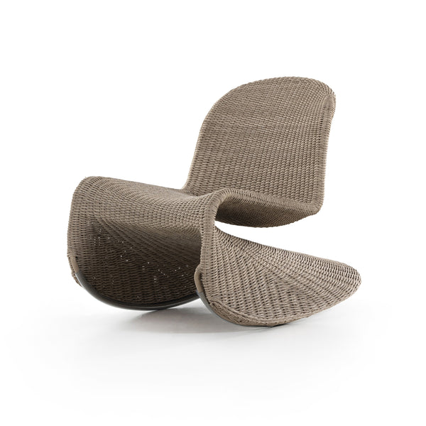 Portia Outdoor Rocking Chair In White