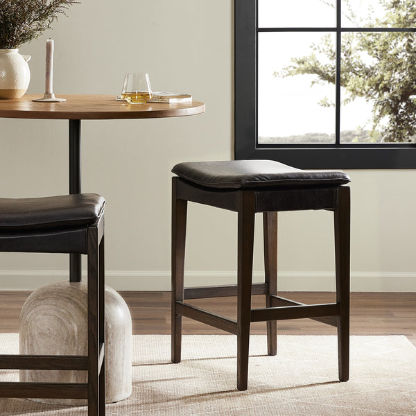 Aya Bar Stool in Sonoma Black