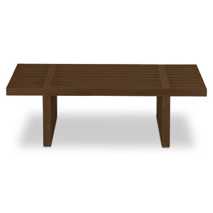 Fletcher Outdoor Coffee Table in Brown Teak