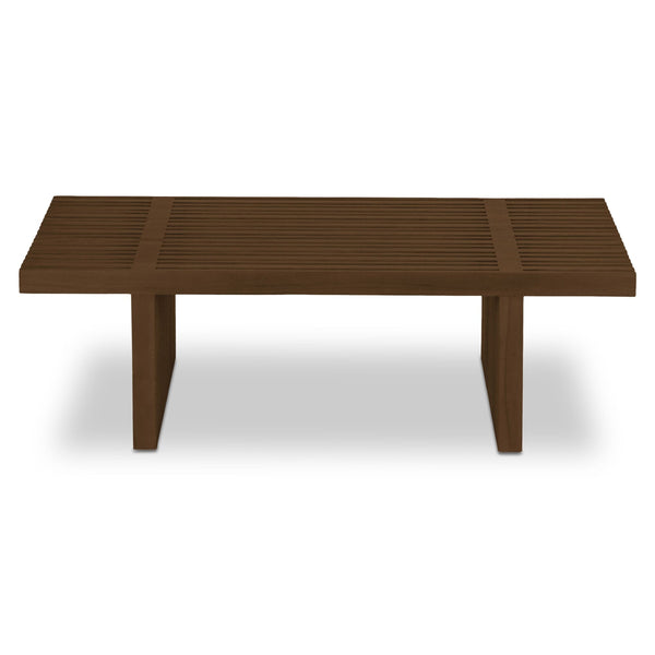 Fletcher Outdoor Coffee Table in Brown Teak