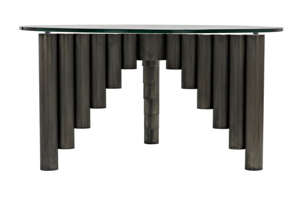 Organum Coffee Table, Gun Metal Finish