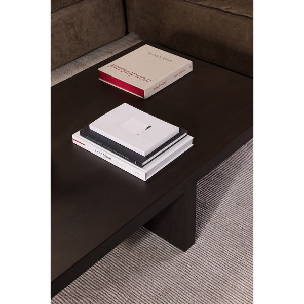 Folke Rectangular Coffee Table in Dark Brown Oak