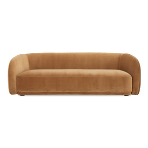 Moe's Faye Sofa in Tan Faux Mohair