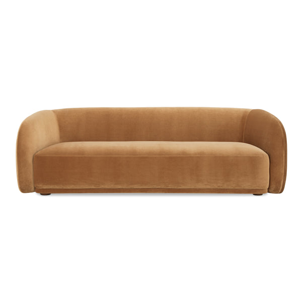 Moe's Faye Sofa in Tan Faux Mohair