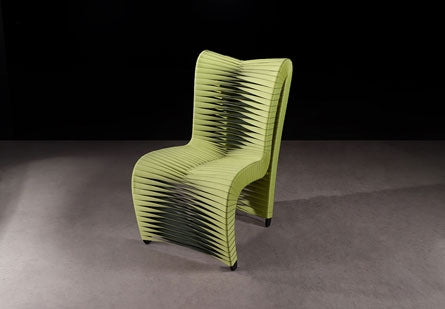 Seat Belt High Back Dining Chair, Green