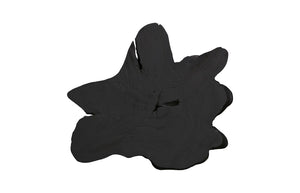 Freeform Teak Wall Slice, Large, Black
