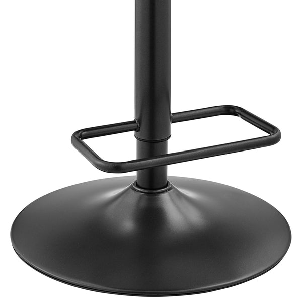 Koa KD PU Gaslift Swivel Bar Stool, Umber Brown
