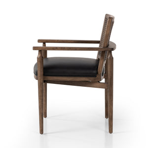 Xavier Dining Armchair in Black