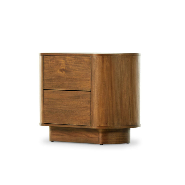 Paden Nightstand - Seasoned Brown Acacia