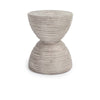 Corey Outdoor Round Accent Table - Light Gray