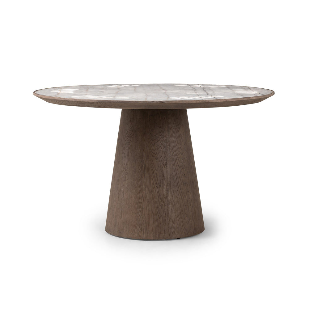 Skye Poker Table - Weathered Dark Oak
