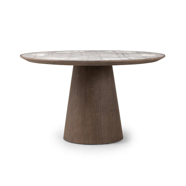 Skye Poker Table - Weathered Dark Oak