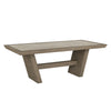 Efron Solid Wood Dining Table 84" - Distressed Gray/Antique White