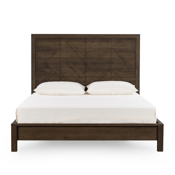 Santa Clara Solid Wood Bed - King in Toasted Brown