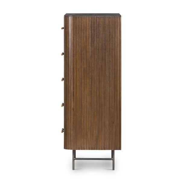 Fletcher 5 Drawer Dresser In Bluestone
