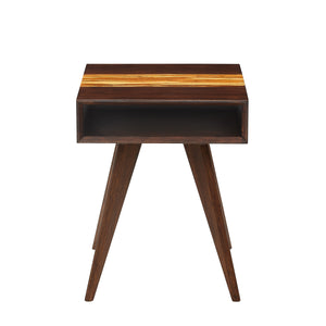 Azara Tiger End Table, Sable