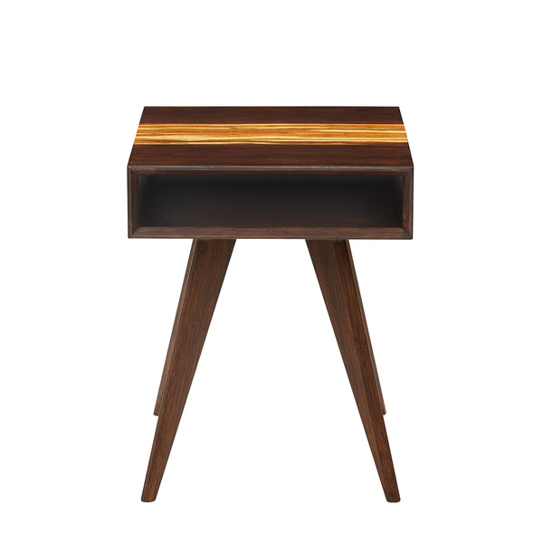 Azara Tiger End Table, Sable