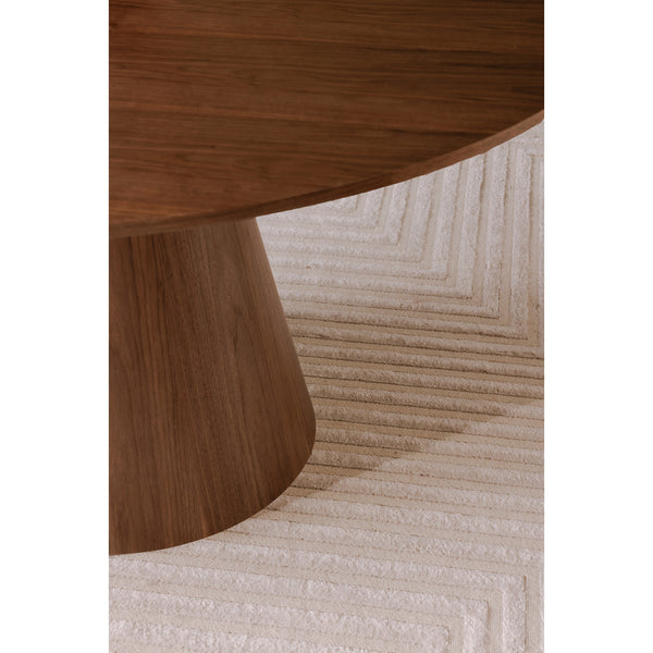 Moe's Otago Round Dining Table 54" Walnut Brown