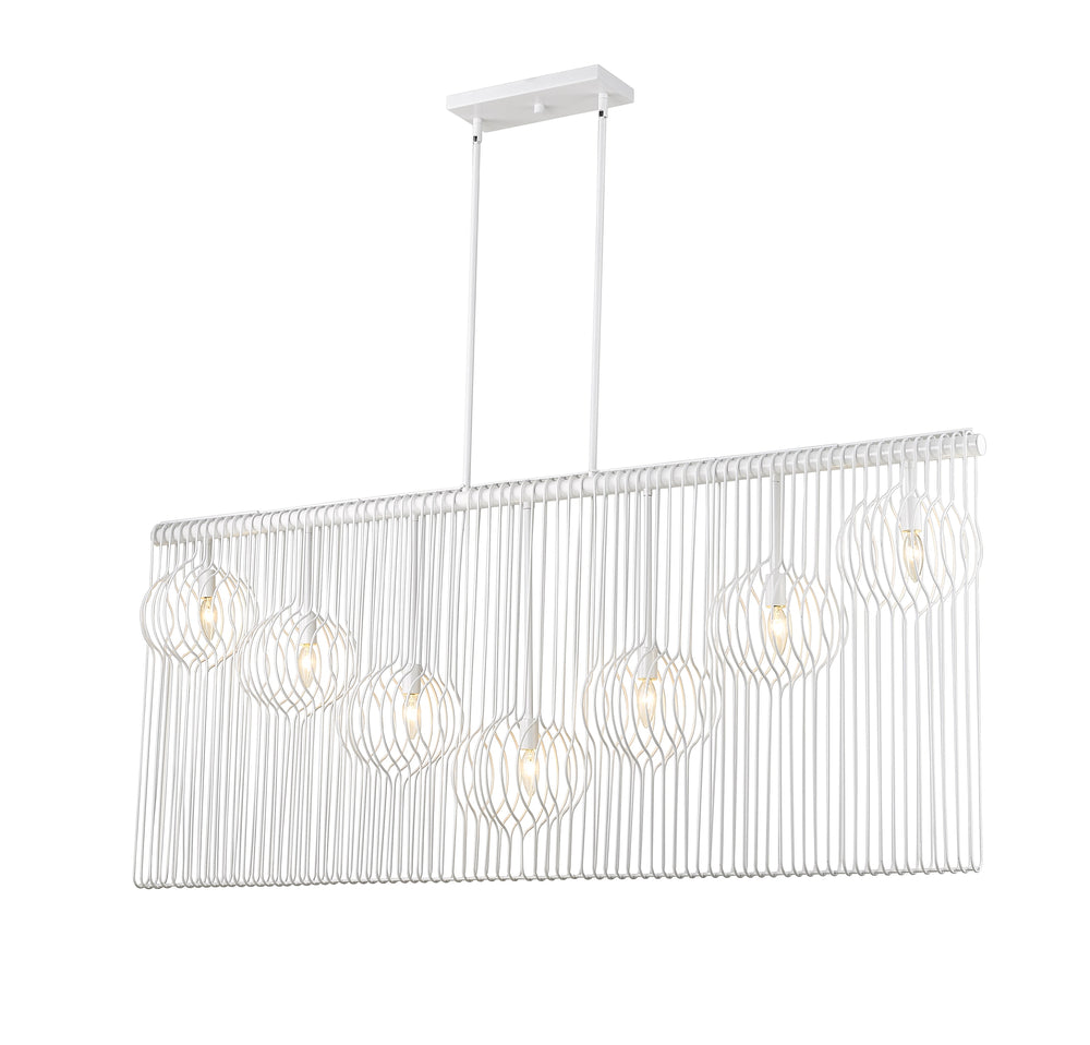Contour 7 Light Island/Billiard in White Finish