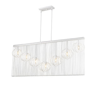 Contour 7 Light Island/Billiard in White Finish