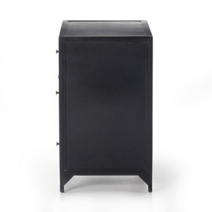 Belmont Large Storage Nightstand In Black