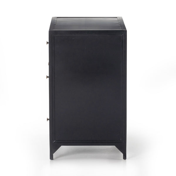Belmont Large Storage Nightstand In Black