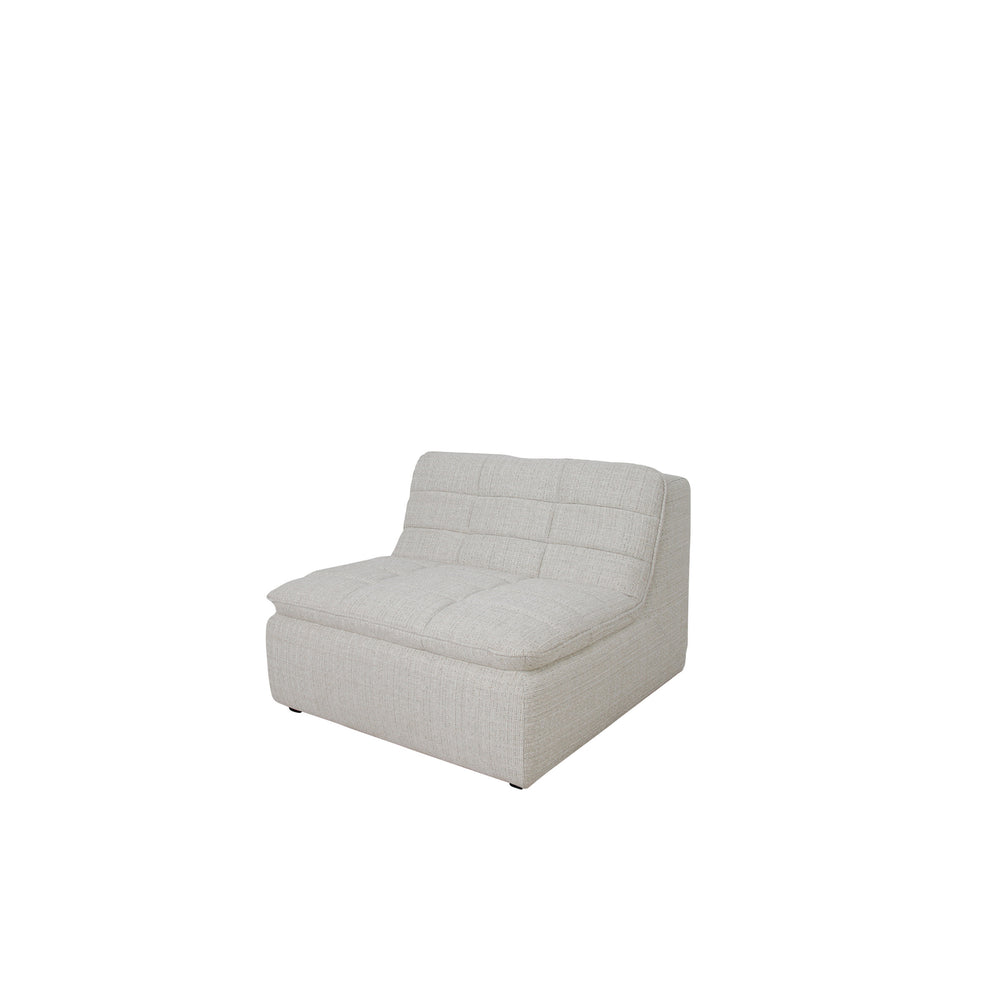Moe's Lino Slipper Chair in Textured Oat