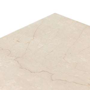 Arum End Table - Cream Marble