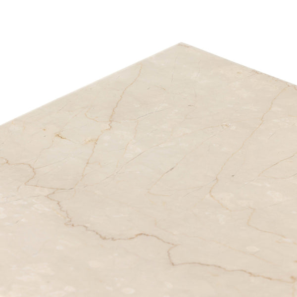 Arum End Table - Cream Marble