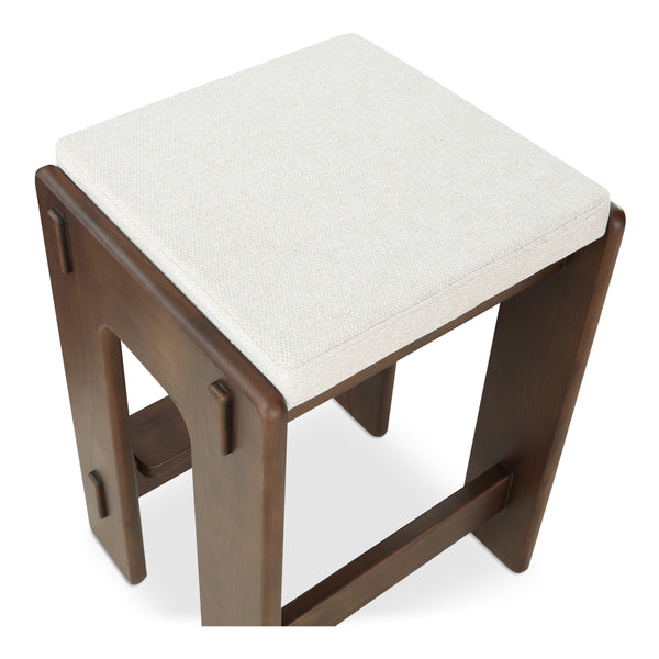 Ashby Counter Stool Brown with Craftsman Detailing