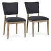 Phillip Upholstered Dining Chair Set of 2 - Linen Blend, Wood Frame