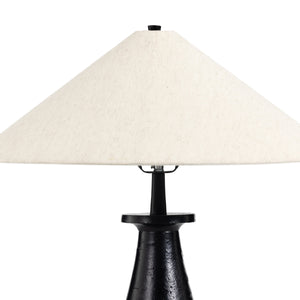 Innes Tapered Shade Table Lamp In Mtt Black