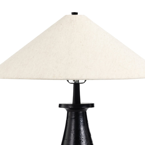 Innes Tapered Shade Table Lamp In Mtt Black