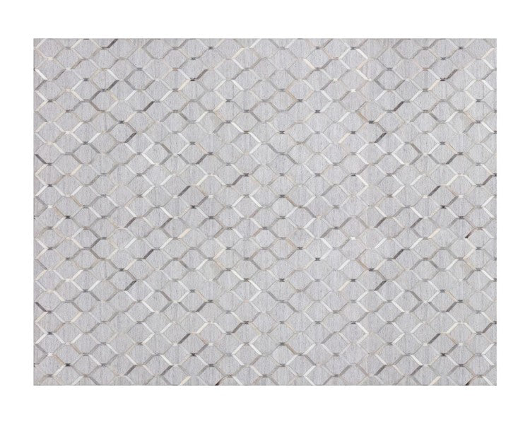 Bordeaux Hand-made Rug - Ivory / Grey - 9' X 12'