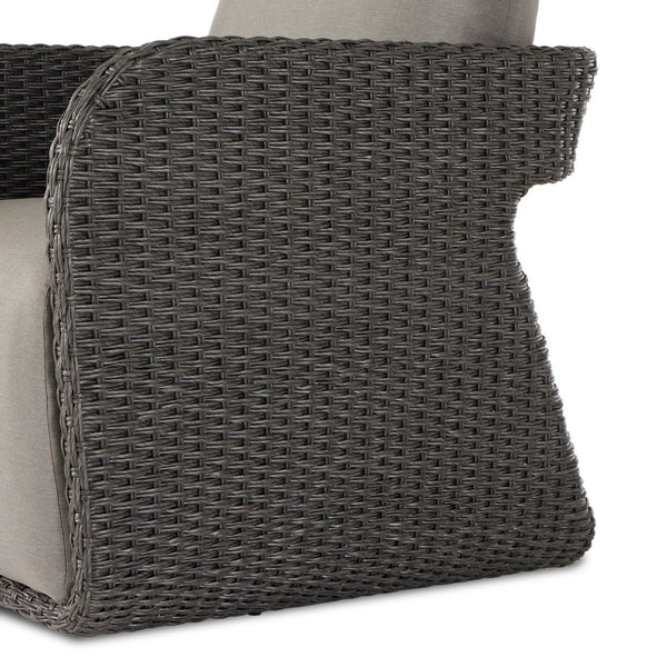 Geneva Outdr Swivel Chair - Venao Charcoal