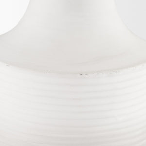 Toru Medium White w/ Grey Ombre Metal Vase