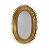 OVAL STARBURST MIRROR IN GOLD LEAF