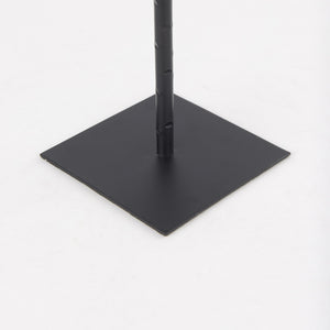 Porter 5.0L x 5.0W x 18.0H Medium Black Iron Candle Holder