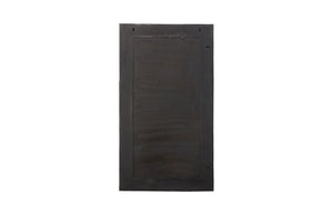 Scorched Mirror, Rectangle, Black and Gold Leaf