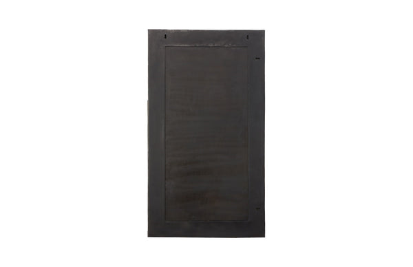 Scorched Mirror, Rectangle, Black and Gold Leaf