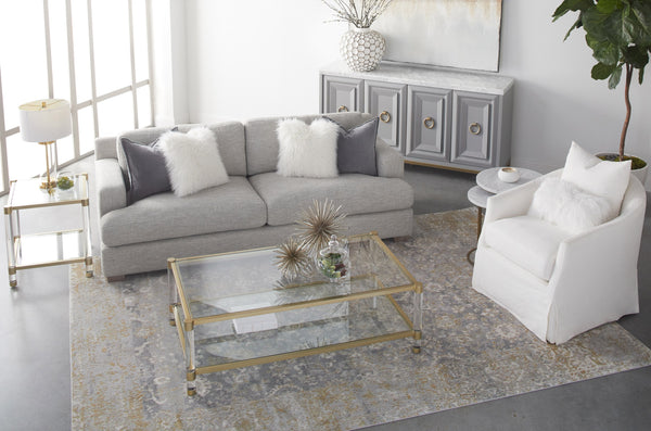 Faye Slipcover Swivel Club Chair